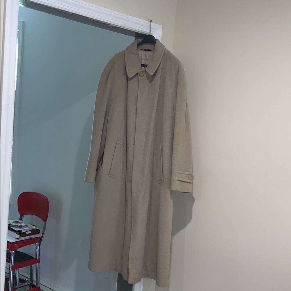Men’s beige winter long coat